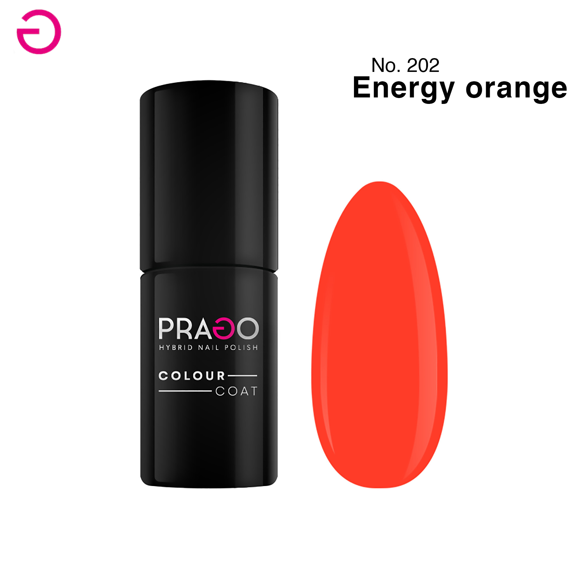 PRAGO Hibrid lak za nokte u boji 5 ml -ENERGY ORANGE