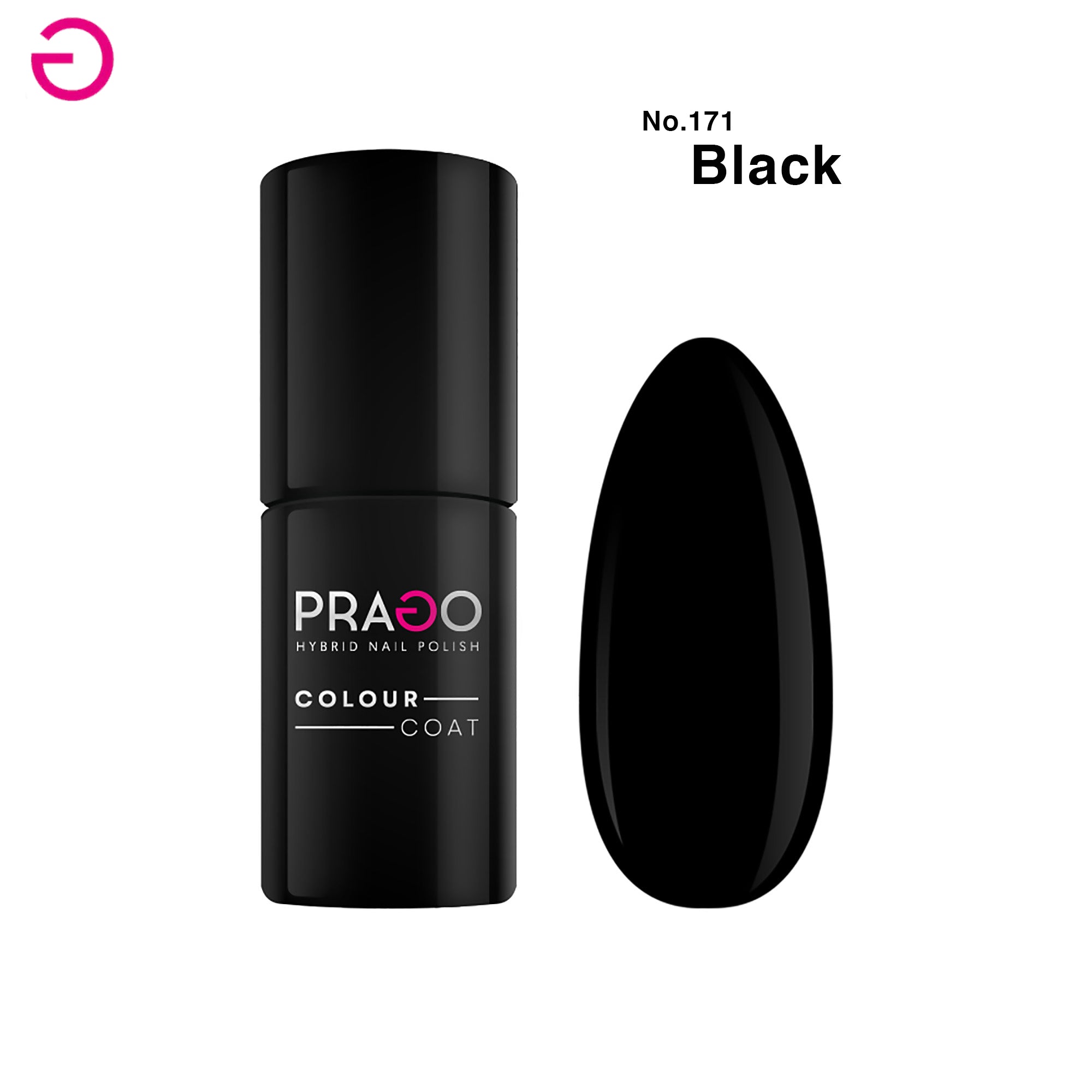 PRAGO hibridni lak za nokte u boji 5 ml - BLACK